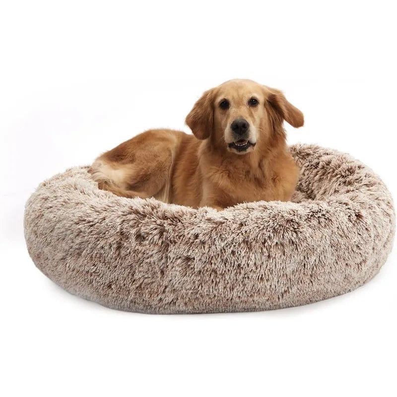 Plush Round Pet Bed