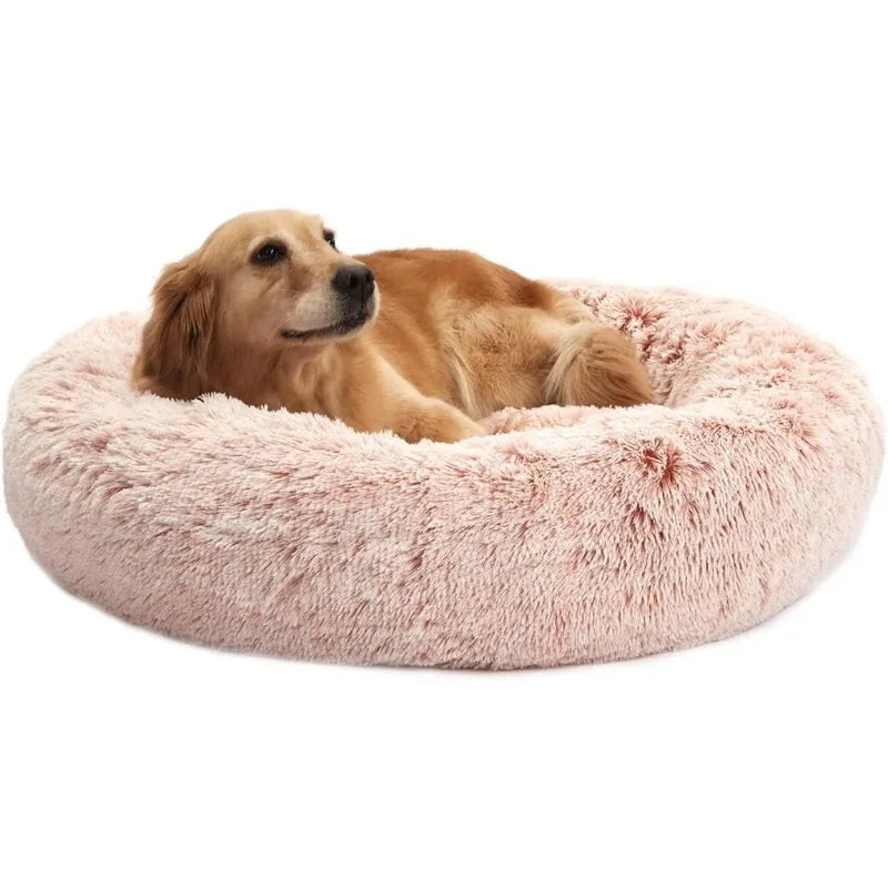 Plush Round Pet Bed