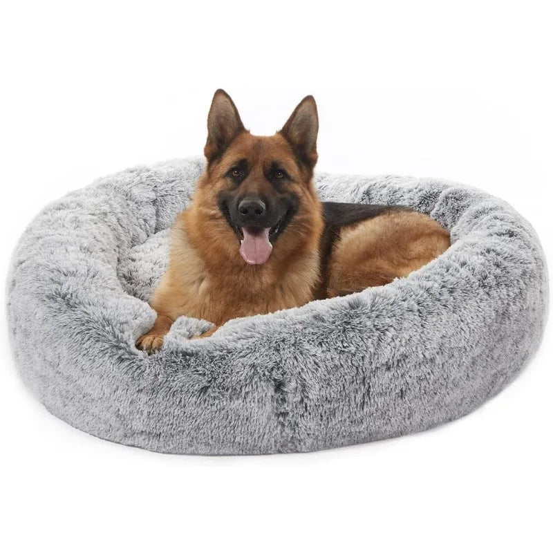 Plush Round Pet Bed