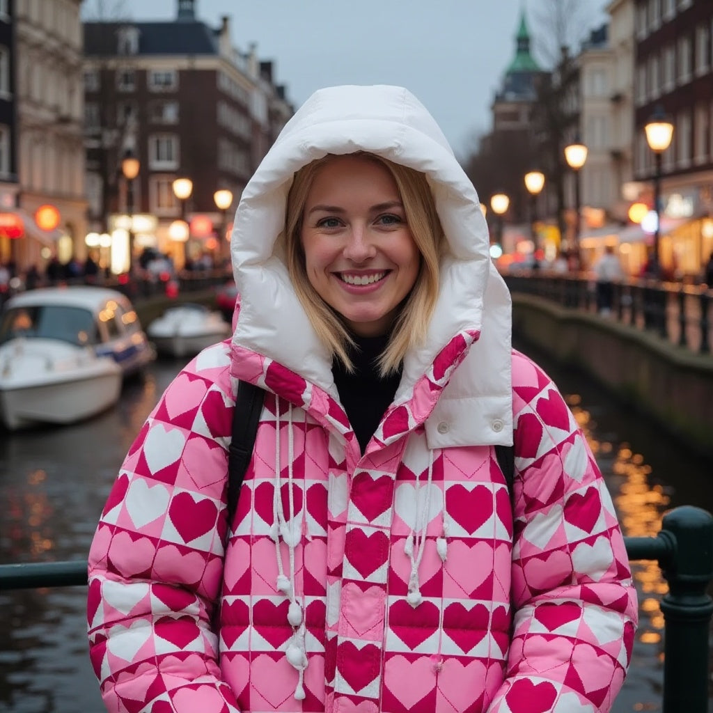 Hartprint Winter Puffer Jas